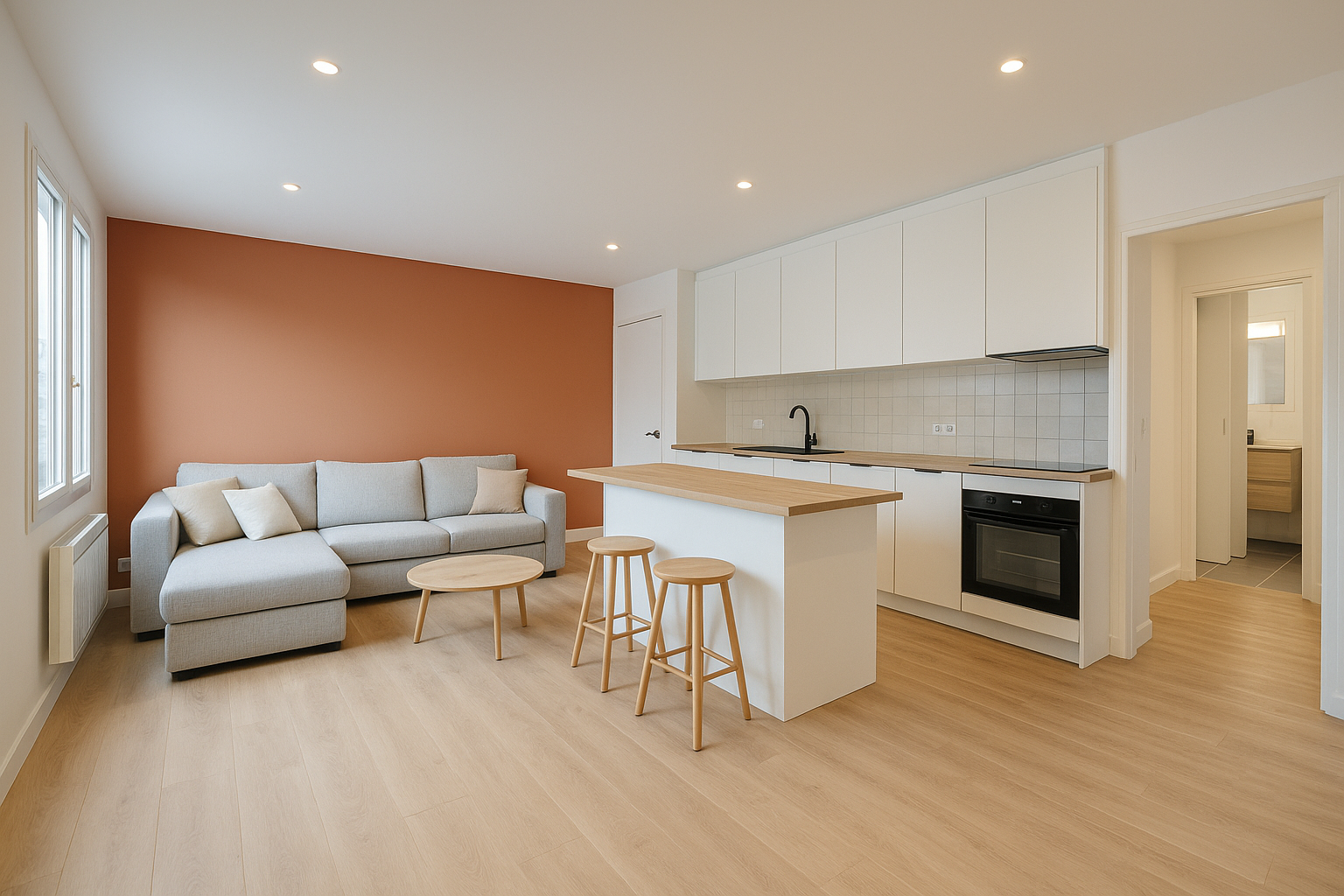 Rénovation complète d’un T4 familial à Noisy-le-Sec